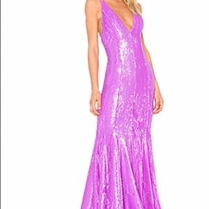 Revolve NBD sequin gown Xs